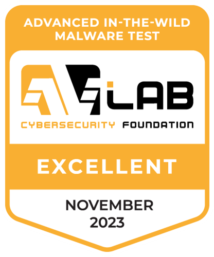 Award F-Secure Excellent Malware Test