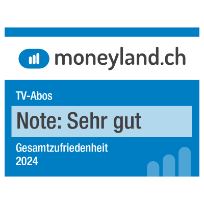 moneyland.ch: Quickine TV-Abo mit Note sehr gut bewertet